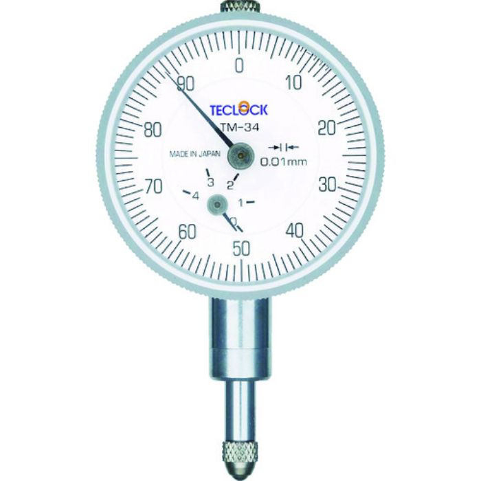 テクロック 小型ダイヤルゲージ 測定範囲0〜4mm(Tcode:7959443)