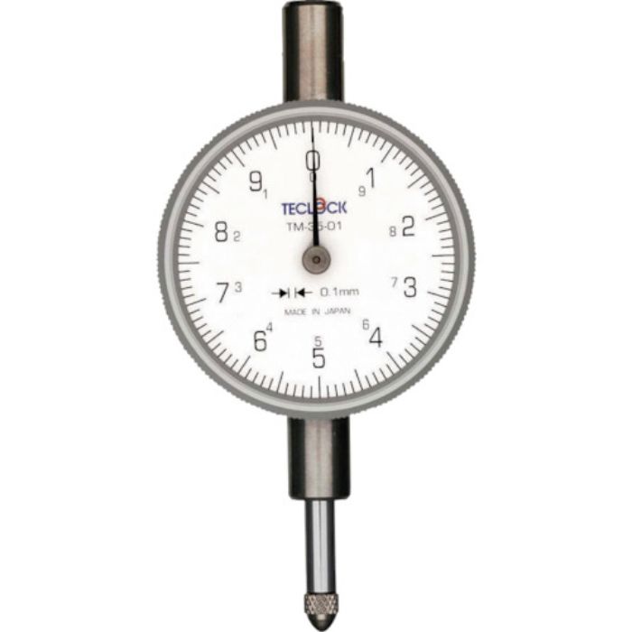 テクロック 小型ダイヤルゲージ 測定範囲0〜10mm(Tcode:3323111)