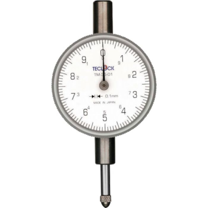 テクロック 小型ダイヤルゲージ 測定範囲0〜10mm(Tcode:3323129)