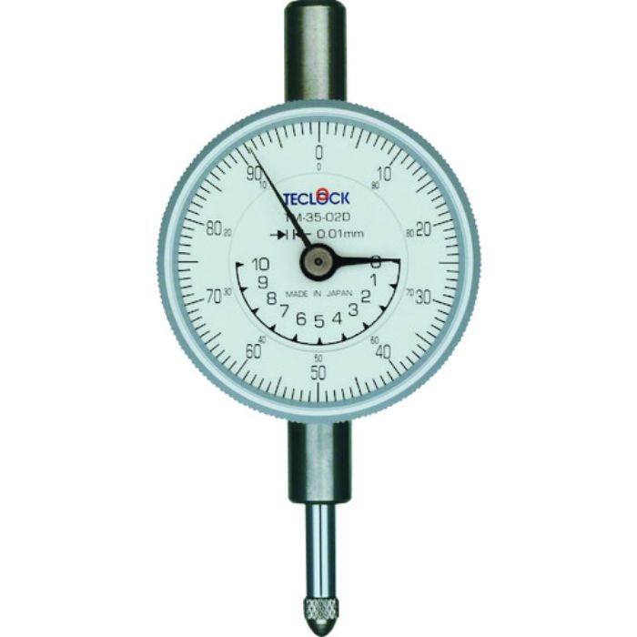 テクロック 小型ダイヤルゲージ 測定範囲0〜10mm(Tcode:3323137)