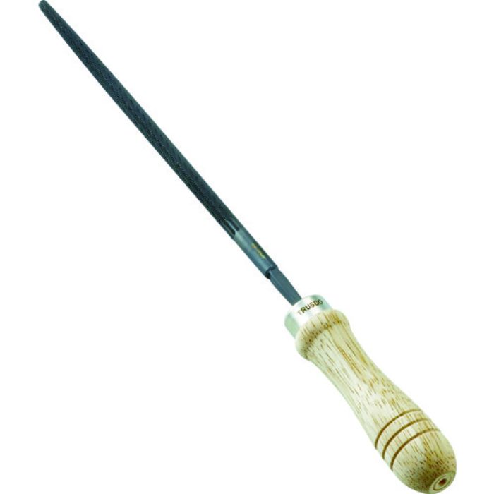 TRUSCO 鉄工用ヤスリ 木柄付 丸 中目 刃長150(Tcode:1026235)