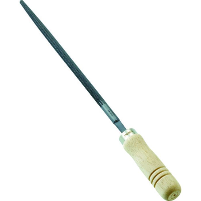 TRUSCO 鉄工用ヤスリ 木柄付 丸 中目 刃長200(Tcode:1026236)