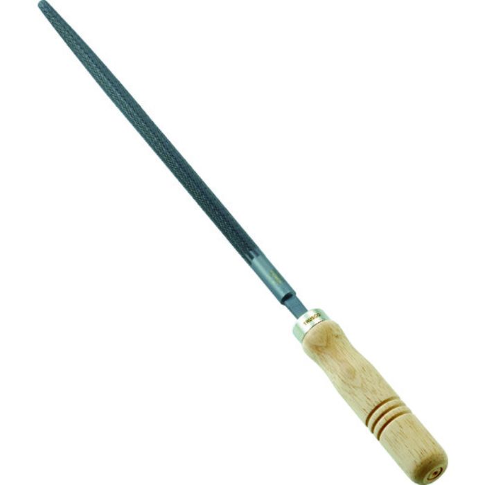 TRUSCO 鉄工用ヤスリ 木柄付 丸 中目 刃長250(Tcode:1026237)