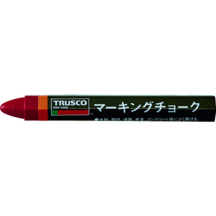 TRUSCO マーキングチョーク 赤 3本入(Tcode:1146030)