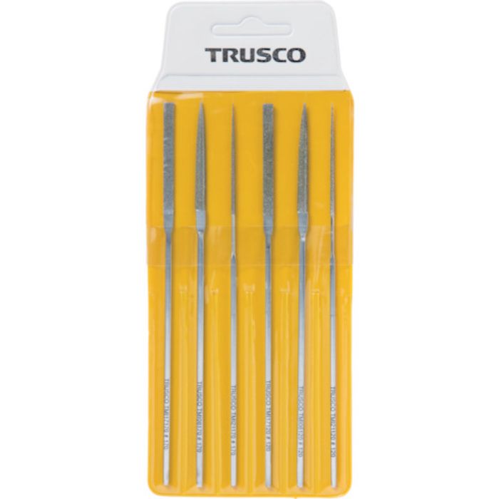 TRUSCO ダイヤモンドミニヤスリ 平・半丸・丸 6本組セット(Tcode:3289061)