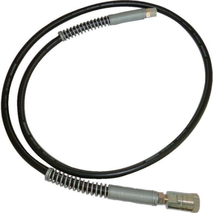 TRUSCO 油圧ゴムホース2M R3/8カップリング付(Tcode:5574712)
