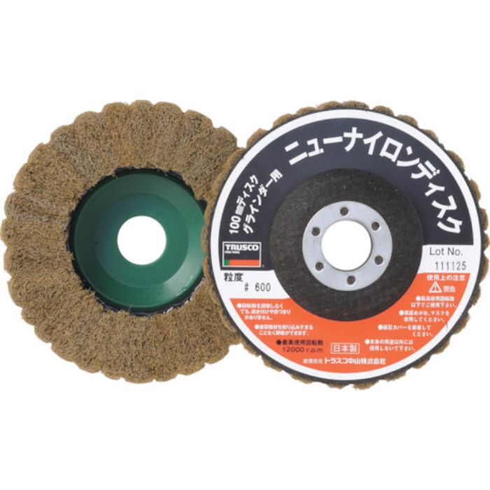 TRUSCO ニューナイロンディスク Φ95穴径16mm 600# (5個入)(Tcode:3799808)