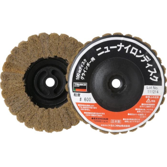 TRUSCO ニューナイロンディスク Φ95XM10 600# (5個入)(Tcode:3799956)