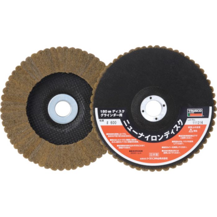 TRUSCO ニューナイロンディスク Φ180穴径22mm 600# (5個入)(Tcode:3799905)
