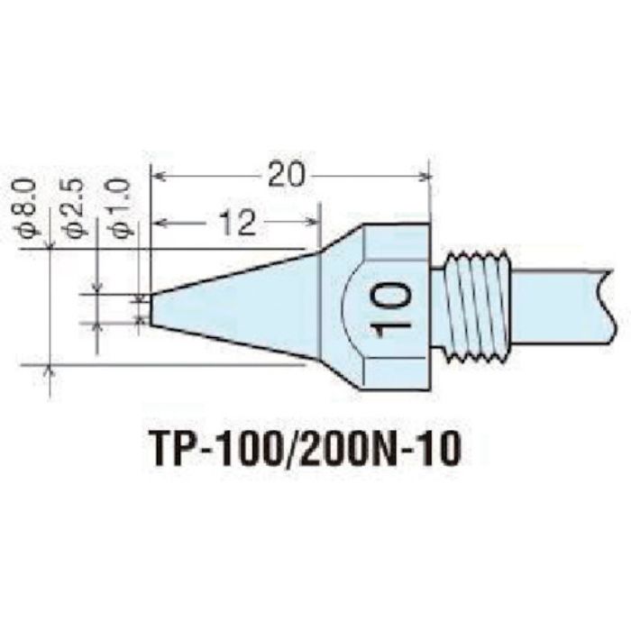 グット 替ノズルチップφ1.0mm (1本=1PK)(Tcode:3059863)