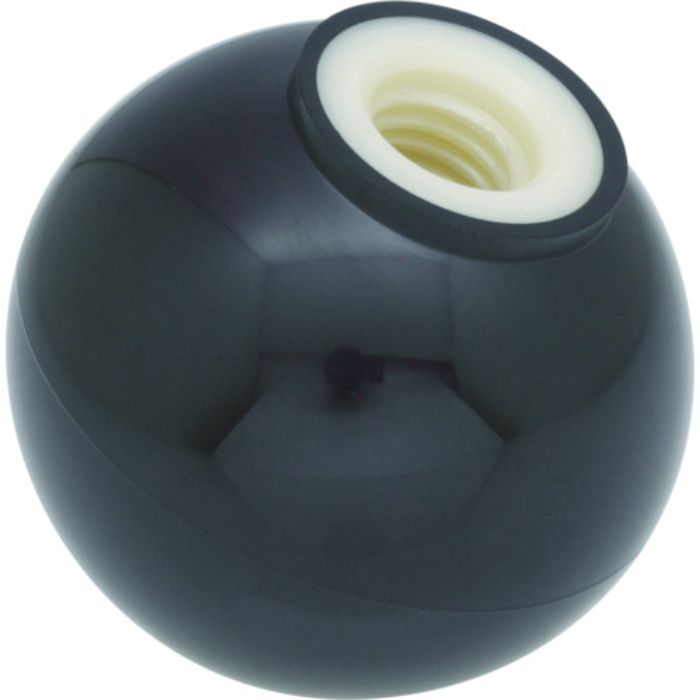 TRUSCO 樹脂製握り玉 金具なし黒 25XM6mm (20個入)
