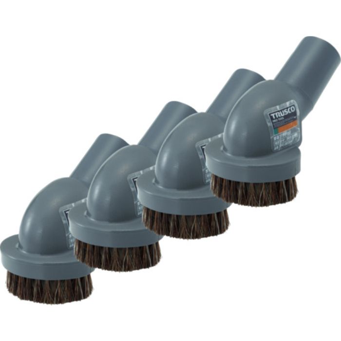 TRUSCO まとめ買い まるブラシ 馬毛 グレー 4個(Tcode:5643153)