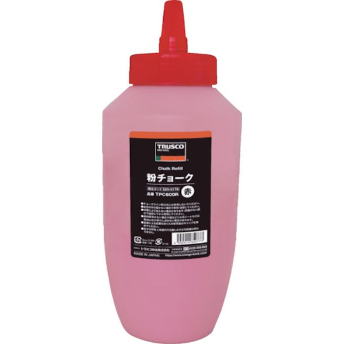 TRUSCO 粉チョーク 赤(Tcode:5255176)