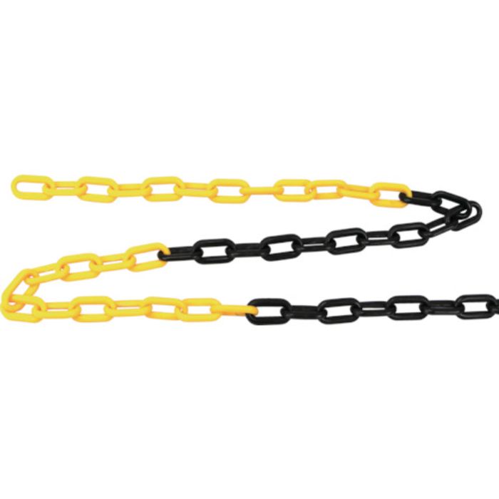 TRUSCO プラチェーン 黄/黒 6MMX6M(Tcode:4888723)