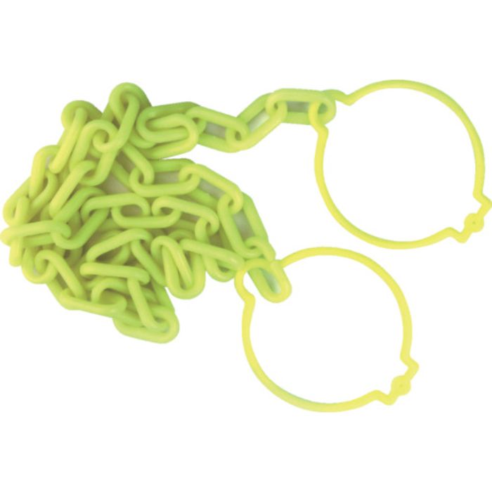 TRUSCO プラチェーン(コーンリング付) 蛍光イエロー 6MMX2M(Tcode:2493864)