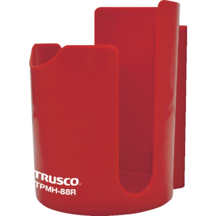 TRUSCO 樹脂マグネット缶ホルダー 赤 80mm(Tcode:8566666)