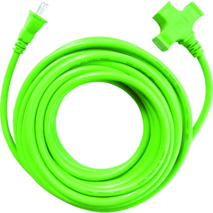 スターライト 3個口超ソフト延長コード グリーン(Tcode:7554311)