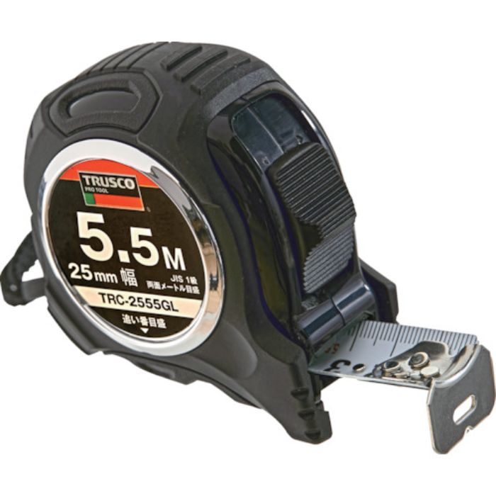 TRUSCO 追番目盛りゴムカバー付コンベックス 25幅5.5m(Tcode:3791042)