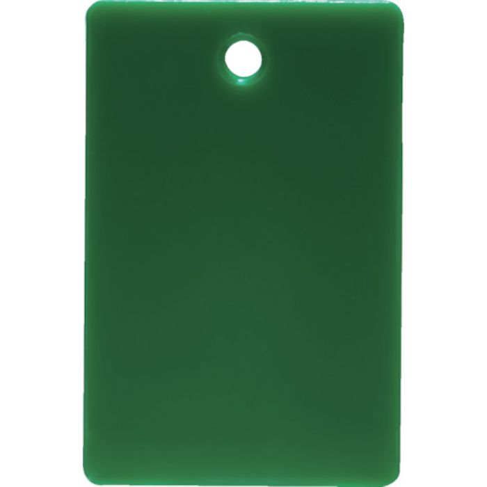 TRUSCO スチロール番号札 無地 長方形 大 57X38mm 5枚入 緑(Tcode:3632398)