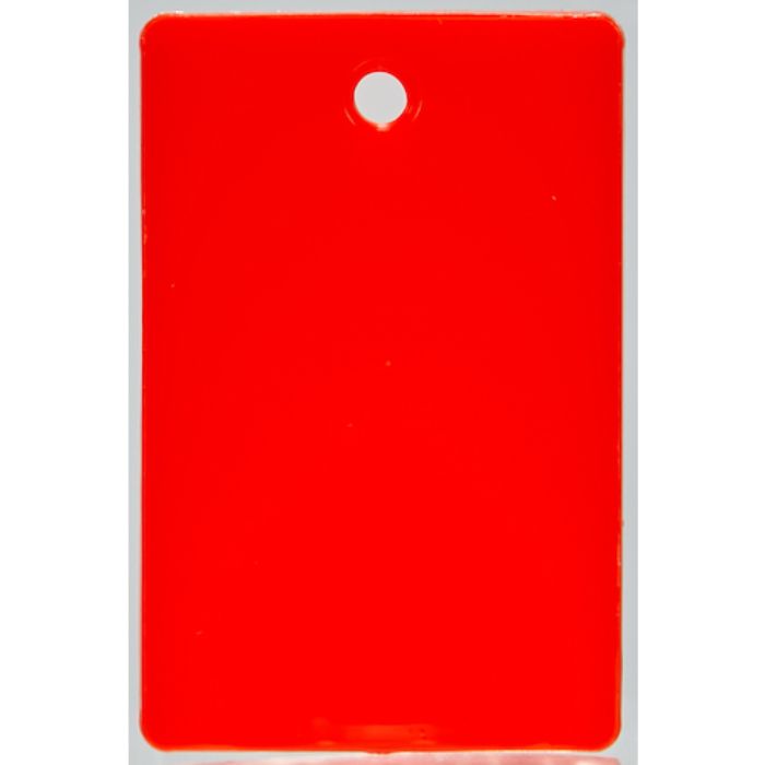 TRUSCO スチロール番号札 無地 長方形 大 57X38mm 5枚入 赤(Tcode:3632399)