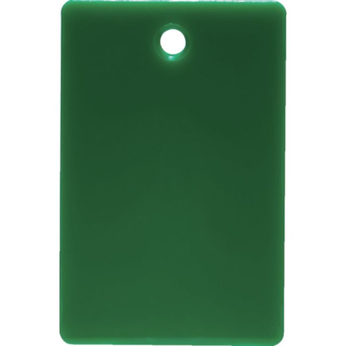 TRUSCO スチロール番号札 無地 長方形 小 45X30mm 5枚入 緑(Tcode:3632412)