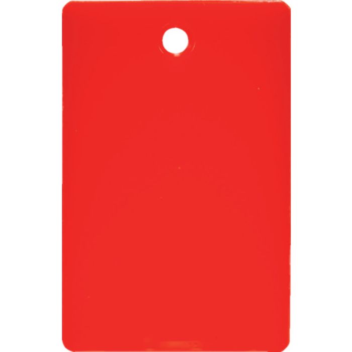 TRUSCO スチロール番号札 無地 長方形 小 45X30mm 5枚入 赤(Tcode:3632409)