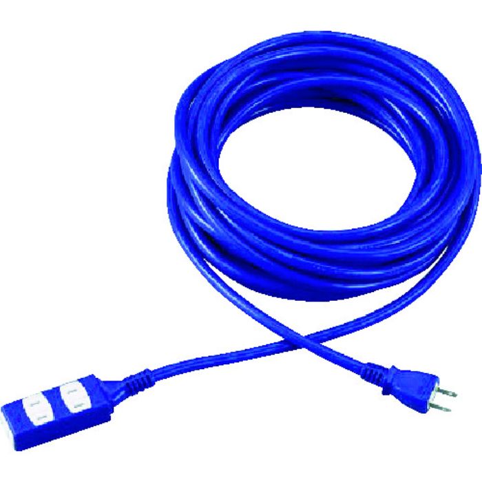 TRUSCO ソフトタイププラグ 3個口タップ型 10m バイオレット(Tcode:1164908)