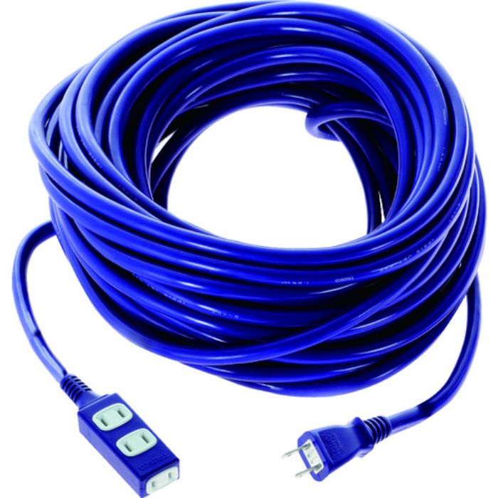 TRUSCO ソフトタイププラグ 3個口タップ型 20m バイオレット(Tcode:2064688)