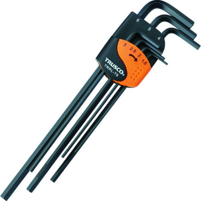 TRUSCO 六角棒レンチセット ロングタイプ 7本組(Tcode:1038219)
