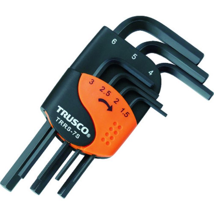 TRUSCO 六角棒レンチセット ショートタイプ 7本組(Tcode:1038217)