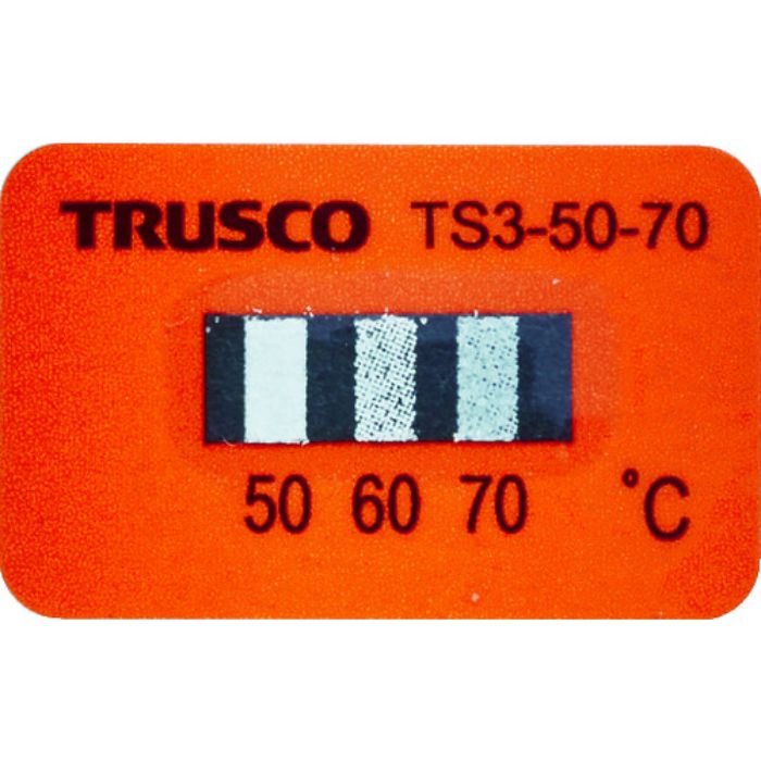 TRUSCO 温度シール3点表示不可逆性50℃〜70℃(40枚入り)(Tcode:1145419)