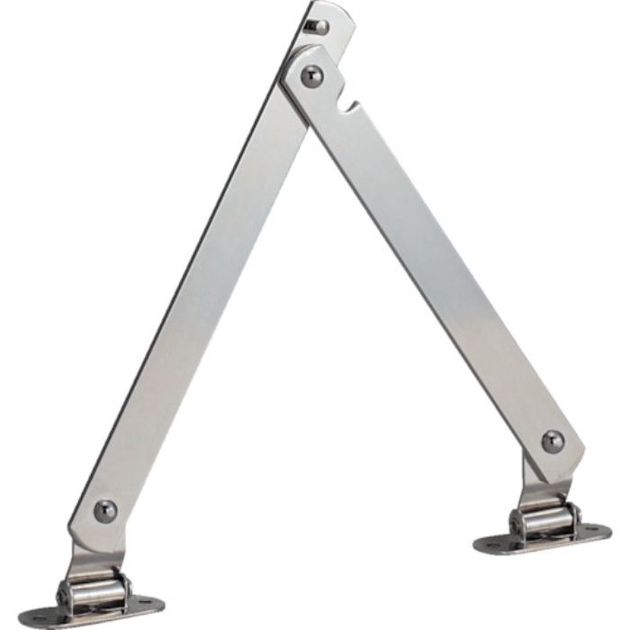 TRUSCO スチール製止付き平棒ステー 全長240mm 左用(Tcode:3021955)