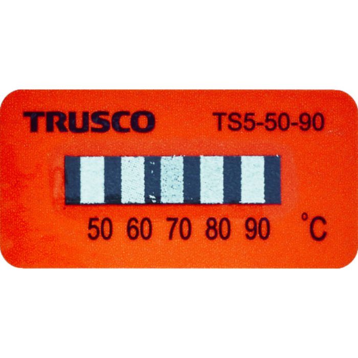 TRUSCO 温度シール5点表示不可逆性50℃〜90℃(40枚入り)(Tcode:1145422)