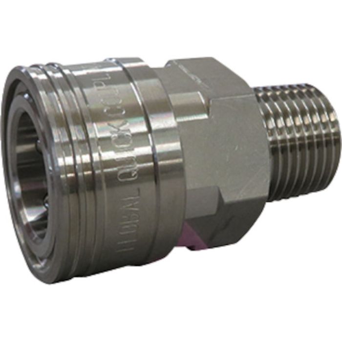 フローバル 両路開放型クイックカップリング TS-6SM(SUS304)(Tcode:3530478)