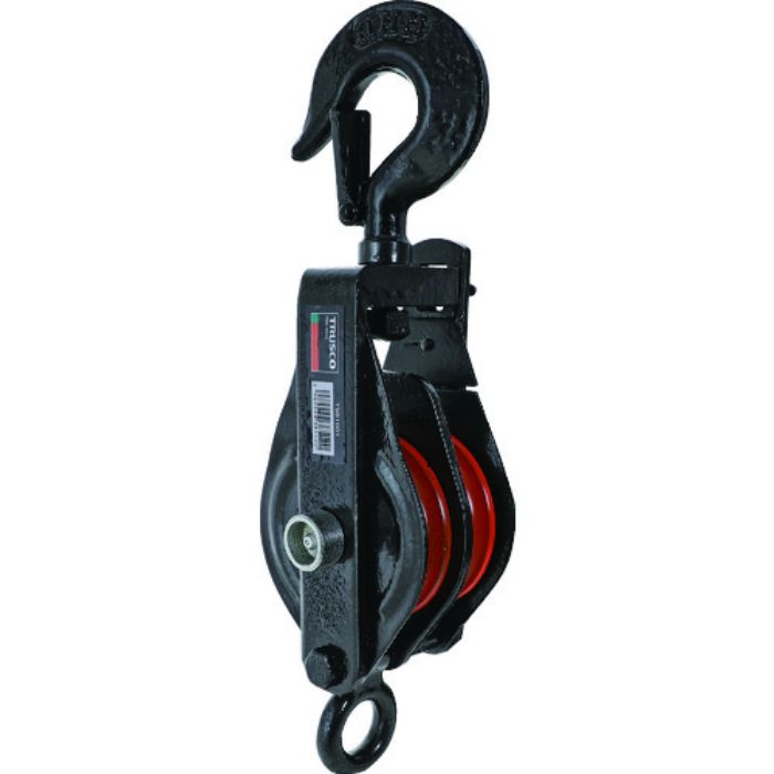 TRUSCO 強力型滑車二車スナッチ フック型75mm(Tcode:2072290)