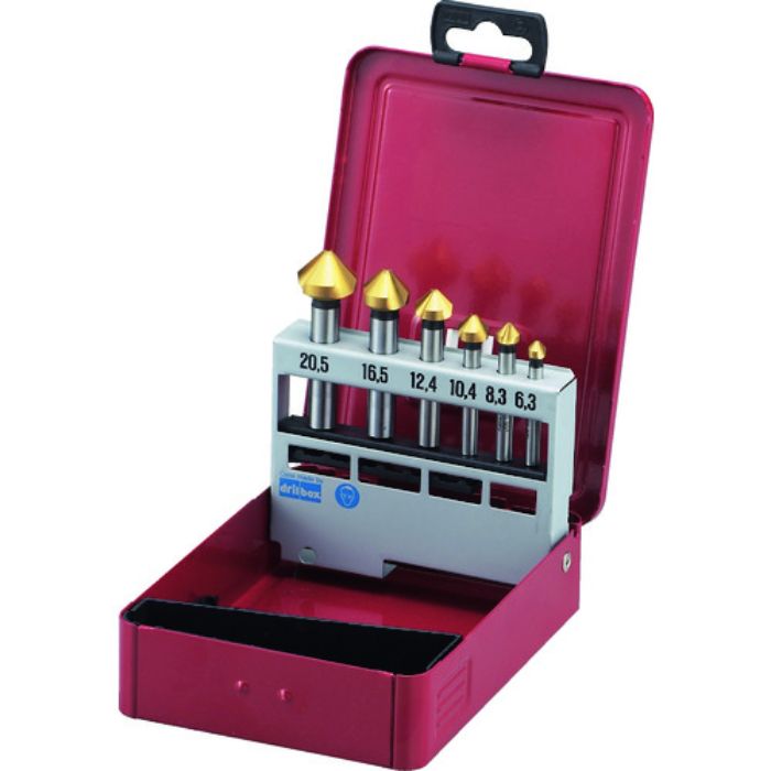 TRUSCO カウンターシンクセット チタンコーティング 6本組(Tcode:3020665)