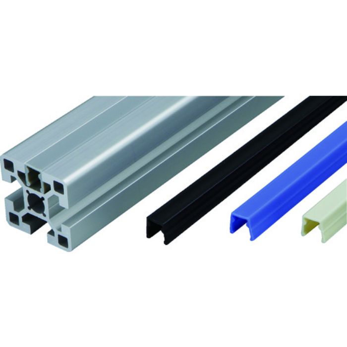 TRUSCO TSF40用スロットキャップ L L=2000 (ブラック)(Tcode:1613562)