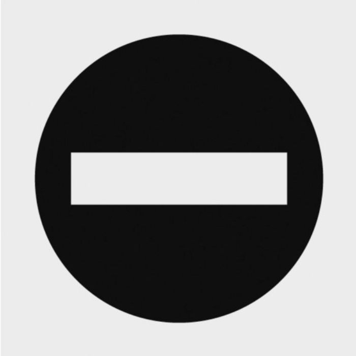 TRUSCO マークステッカー 100×100 「立入禁止」マーク 透明地 黒文字 1枚入(Tcode:2076505)