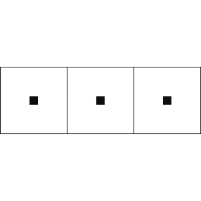 TRUSCO アルファベットステッカー 50×50 点 白地/黒文字 3枚入(Tcode:4389662)
