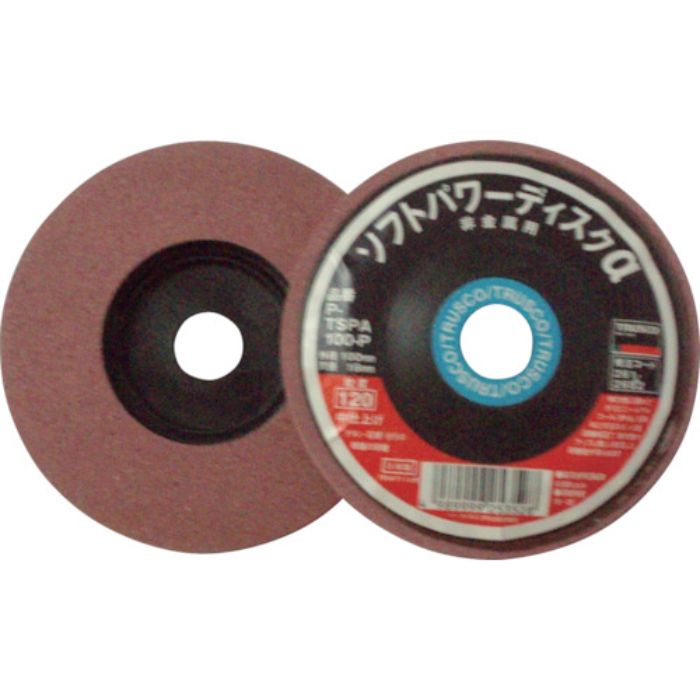 TRUSCO ソフトパワーディスクα 非金属用 Φ100 5個入 400#(Tcode:2612658)