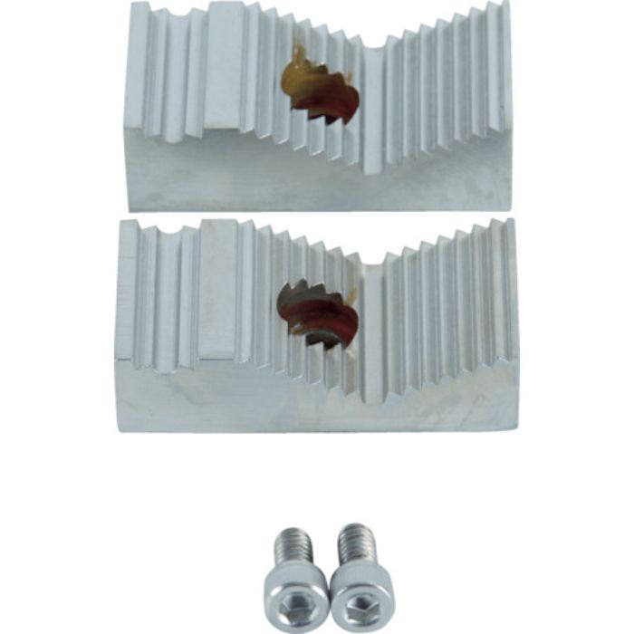 TRUSCO ステンレスバイスTSUBR-100用 パイプ口金・固定ねじセット(Tcode:4900626)