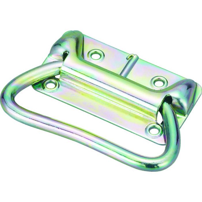 TRUSCO スプリング付トランク取手 スチール 三価クロムメッキ 105mm(Tcode:4419235)