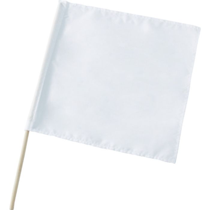 TRUSCO 手旗 白 木棒セット 旗部450X450MM(Tcode:1144952)