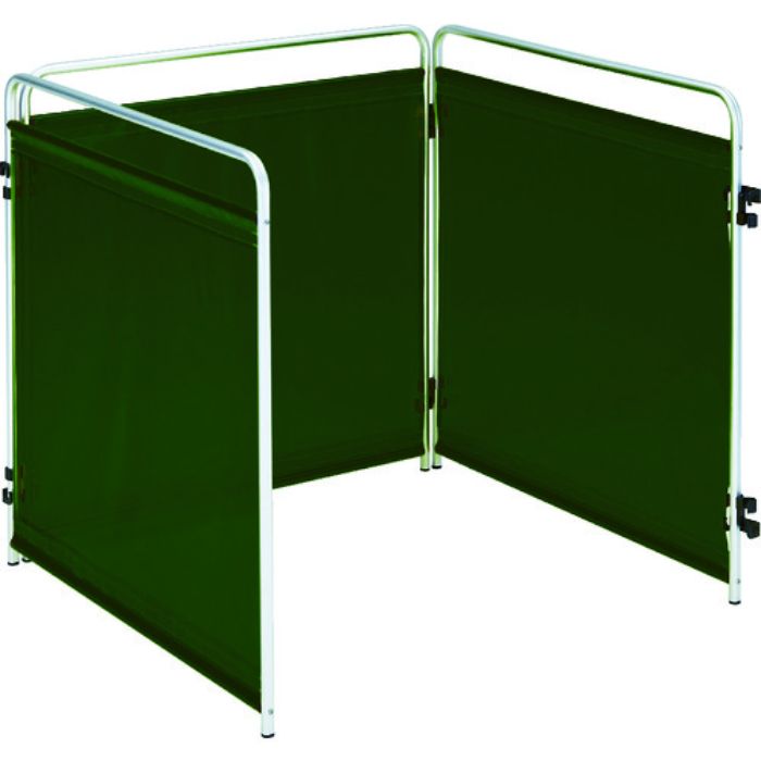 TRUSCO 小型溶接遮光フェンス 900mm角 三面セット 深緑(Tcode:8564294)