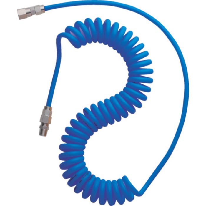 TRUSCO ウレタンコイルホース 8.0m ブルー(Tcode:2795779)