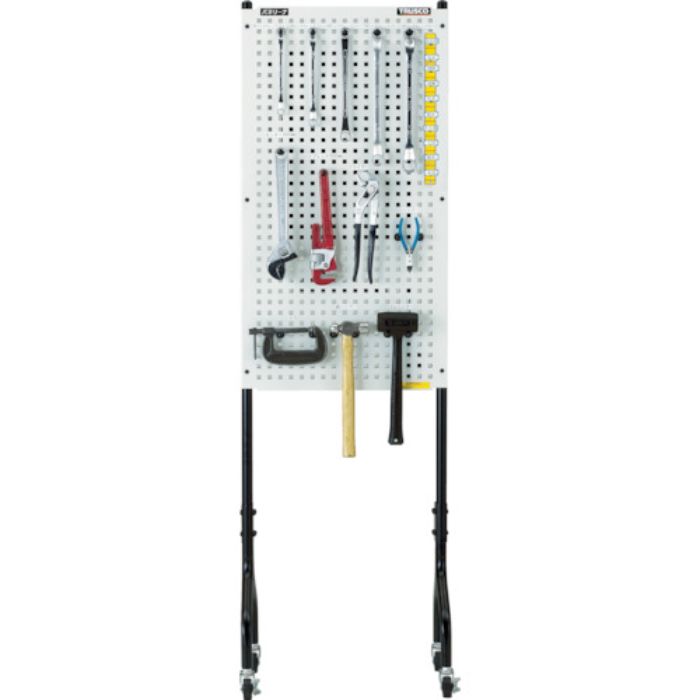 TRUSCO ライトパンチングパネル パネリーナ両面式 キャスター付(Tcode:3930289)