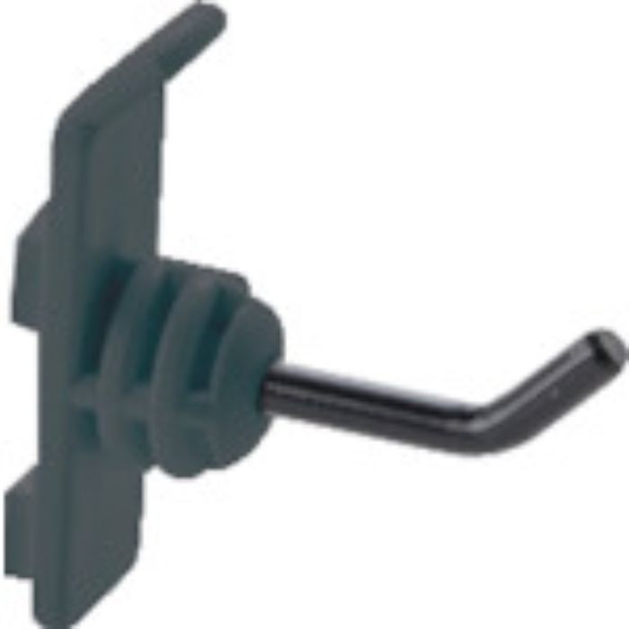 TRUSCO パネリーナ用樹脂フック 縦型ショート 黒(Tcode:3962457)