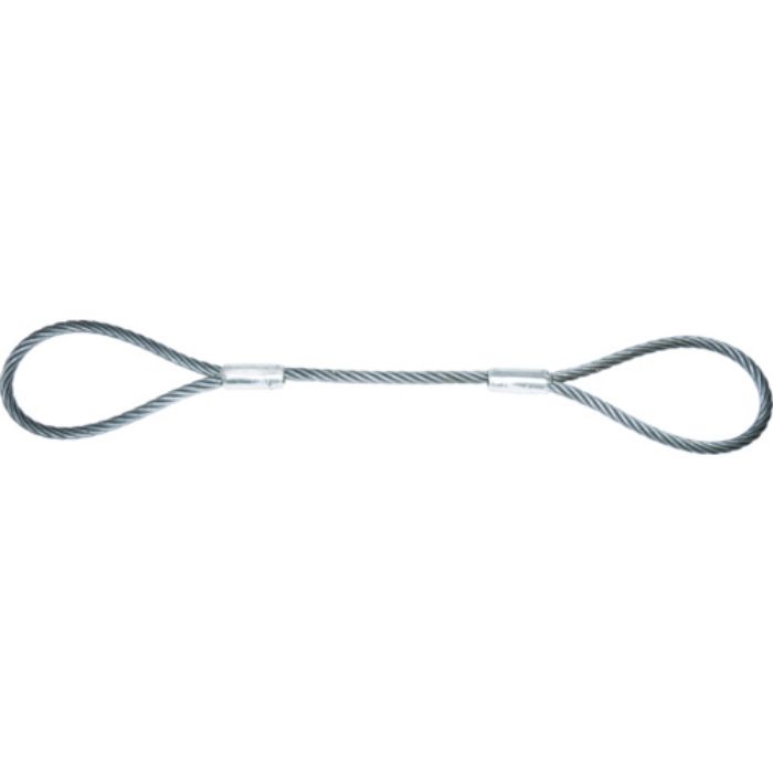 TRUSCO ワイヤーロープスリング Aタイプ アルミロック 18mmX2m(Tcode:8191705)