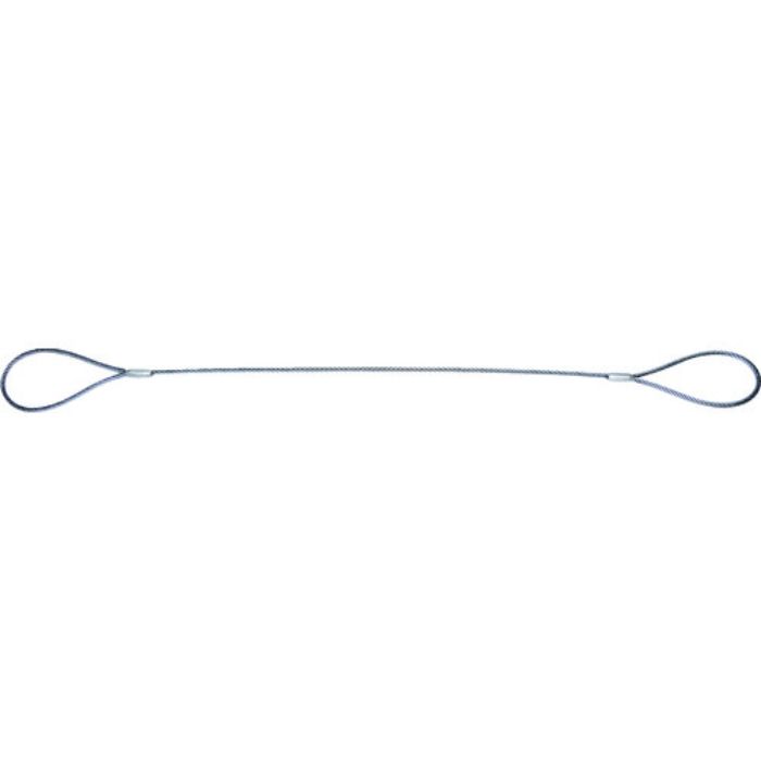 TRUSCO ワイヤーロープスリング Aタイプ アルミロック 6mmX1m(Tcode:8191647)