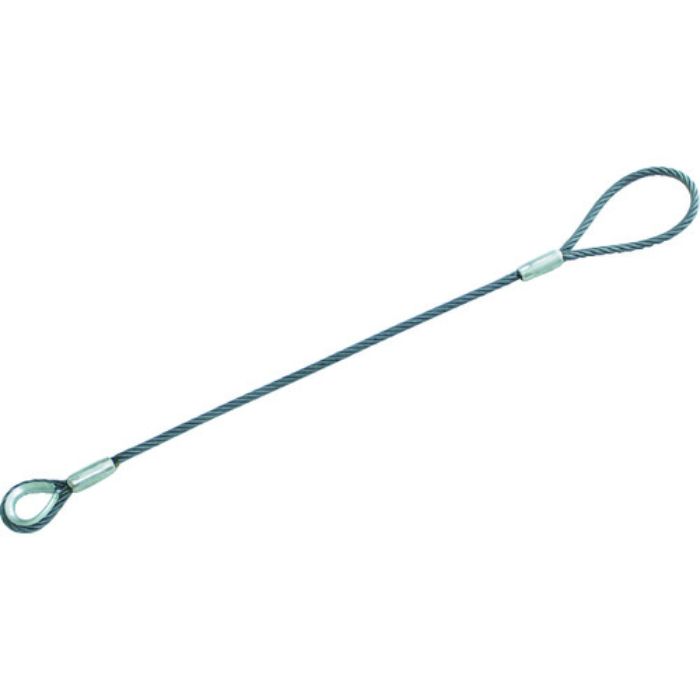 TRUSCO ワイヤロープスリング Bタイプ アルミロック 12mmX1m(Tcode:8370580)